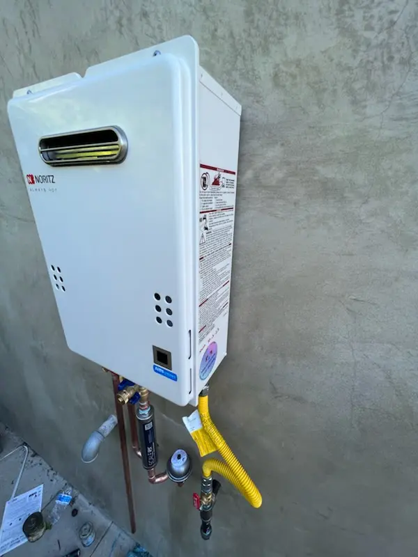 Tankless water heater installation for Academy Hill homes